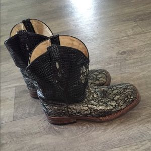 Ferrini Lace/Sparkle Cowgirl Boots